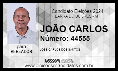 Candidato JOSÉ CARLOS 2024 - BARRA DO BUGRES - Eleições