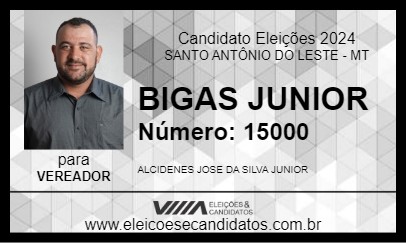 Candidato BIGAS JUNIOR 2024 - SANTO ANTÔNIO DO LESTE - Eleições