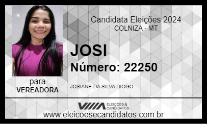 Candidato JOSI 2024 - COLNIZA - Eleições