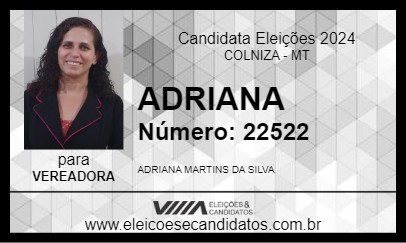 Candidato ADRIANA 2024 - COLNIZA - Eleições