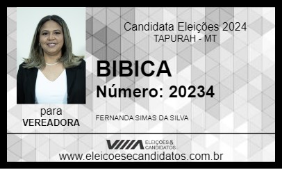 Candidato BIBICA 2024 - TAPURAH - Eleições