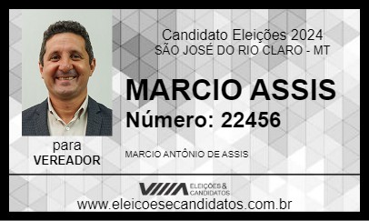 Candidato MARCIO ASSIS 2024 - SÃO JOSÉ DO RIO CLARO - Eleições