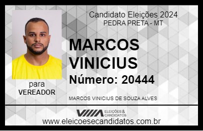 Candidato MARCOS VINICIUS 2024 - PEDRA PRETA - Eleições