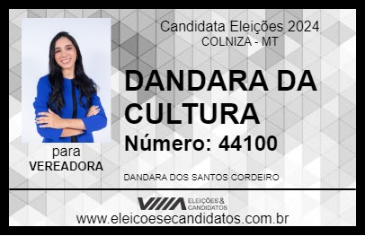 Candidato DANDARA DA CULTURA 2024 - COLNIZA - Eleições