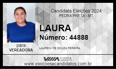 Candidato LAURA 2024 - PEDRA PRETA - Eleições