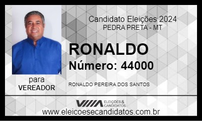 Candidato RONALDO 2024 - PEDRA PRETA - Eleições