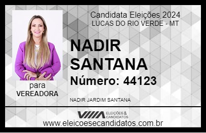 Candidato NADIR SANTANA 2024 - LUCAS DO RIO VERDE - Eleições