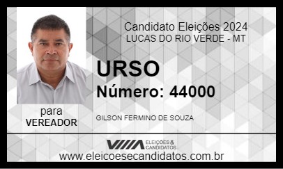 Candidato URSO 2024 - LUCAS DO RIO VERDE - Eleições