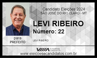 Candidato LEVI RIBEIRO 2024 - SÃO JOSÉ DO RIO CLARO - Eleições