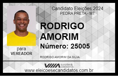 Candidato RODRIGO AMORIM 2024 - PEDRA PRETA - Eleições