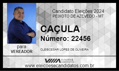 Candidato CAÇULA 2024 - PEIXOTO DE AZEVEDO - Eleições