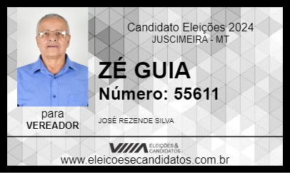 Candidato ZÉ GUIA 2024 - JUSCIMEIRA - Eleições