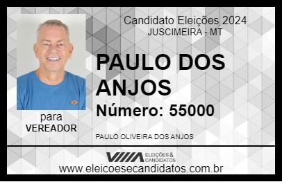 Candidato PAULO DOS ANJOS 2024 - JUSCIMEIRA - Eleições