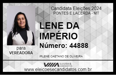 Candidato LENE DA IMPÉRIO 2024 - PONTES E LACERDA - Eleições