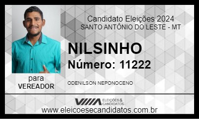 Candidato NILSINHO 2024 - SANTO ANTÔNIO DO LESTE - Eleições