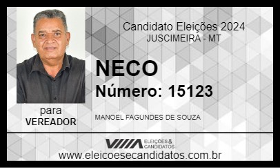 Candidato NECO 2024 - JUSCIMEIRA - Eleições