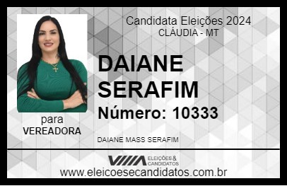 Candidato DAIANE SERAFIM 2024 - CLÁUDIA - Eleições