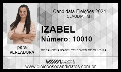 Candidato IZABEL 2024 - CLÁUDIA - Eleições