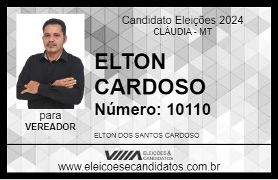 Candidato ELTON CARDOSO 2024 - CLÁUDIA - Eleições