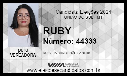 Candidato RUBY 2024 - UNIÃO DO SUL - Eleições