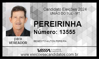 Candidato PEREIRINHA 2024 - UNIÃO DO SUL - Eleições