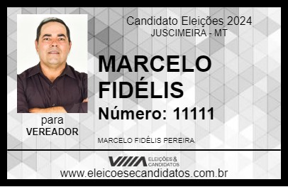 Candidato MARCELO FIDÉLIS 2024 - JUSCIMEIRA - Eleições