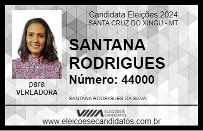 Candidato SANTANA RODRIGUES 2024 - SANTA CRUZ DO XINGU - Eleições