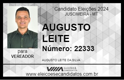 Candidato AUGUSTO LEITE 2024 - JUSCIMEIRA - Eleições