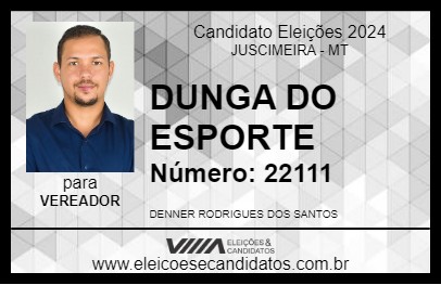 Candidato DUNGA DO ESPORTE 2024 - JUSCIMEIRA - Eleições