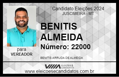 Candidato BENITIS ALMEIDA 2024 - JUSCIMEIRA - Eleições