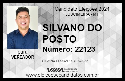 Candidato SILVANO DO POSTO 2024 - JUSCIMEIRA - Eleições