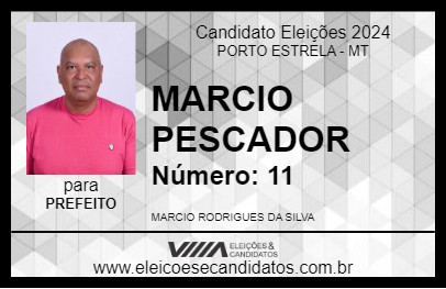 Candidato MARCIO PESCADOR 2024 - PORTO ESTRELA - Eleições