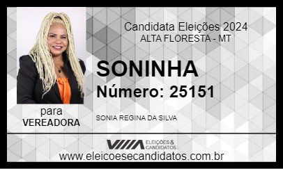 Candidato SONINHA 2024 - ALTA FLORESTA - Eleições