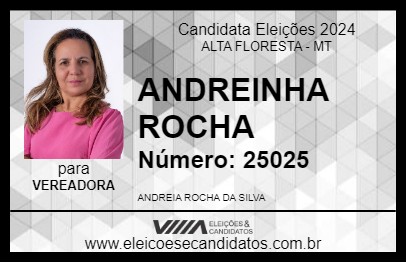 Candidato ANDREINHA ROCHA 2024 - ALTA FLORESTA - Eleições