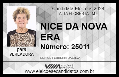 Candidato NICE DA NOVA ERA 2024 - ALTA FLORESTA - Eleições