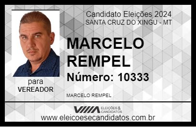 Candidato MARCELO REMPEL 2024 - SANTA CRUZ DO XINGU - Eleições