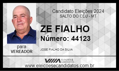 Candidato ZE FIALHO 2024 - SALTO DO CÉU - Eleições