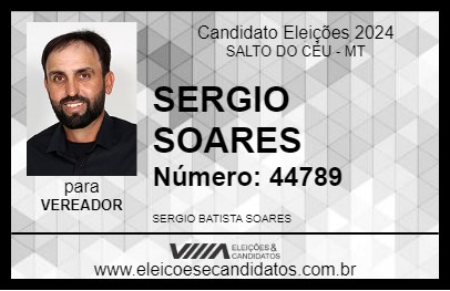 Candidato SERGIO SOARES 2024 - SALTO DO CÉU - Eleições