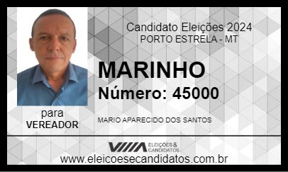 Candidato MARINHO 2024 - PORTO ESTRELA - Eleições