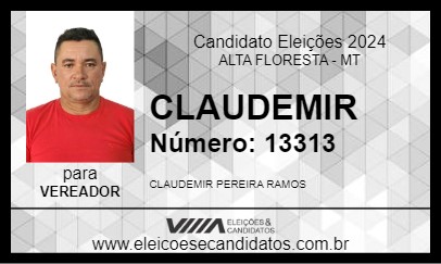 Candidato CLAUDEMIR 2024 - ALTA FLORESTA - Eleições