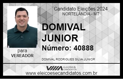 Candidato DOMIVAL JUNIOR 2024 - NORTELÂNDIA - Eleições