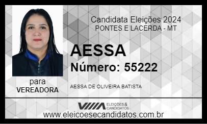 Candidato AESSA 2024 - PONTES E LACERDA - Eleições