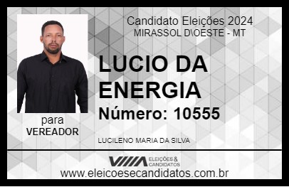 Candidato LUCIO DA ENERGIA 2024 - MIRASSOL D\OESTE - Eleições