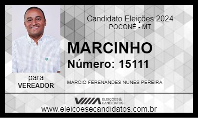 Candidato MARCINHO 2024 - POCONÉ - Eleições