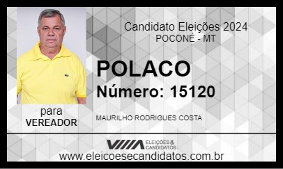 Candidato POLACO 2024 - POCONÉ - Eleições