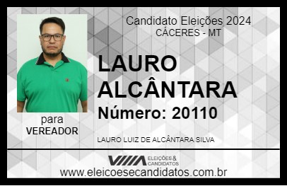 Candidato LAURO ALCÂNTARA 2024 - CÁCERES - Eleições