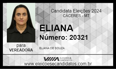 Candidato ELIANA  2024 - CÁCERES - Eleições