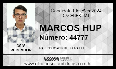 Candidato MARCOS HUP 2024 - CÁCERES - Eleições