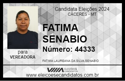 Candidato FATIMA SENABIO 2024 - CÁCERES - Eleições