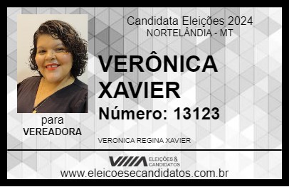 Candidato VERÔNICA XAVIER 2024 - NORTELÂNDIA - Eleições